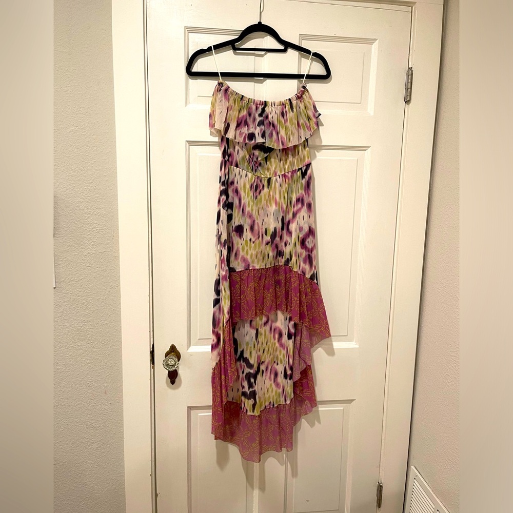 Anthropologie 
High low strapless dress 
Small